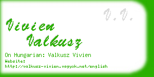 vivien valkusz business card